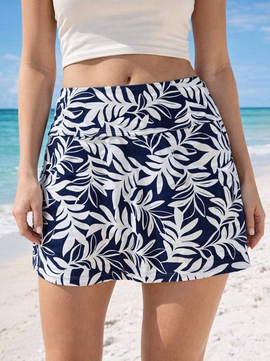 Hurley Other - Hurley Women's Palm Print Performance Swim Skort Size M